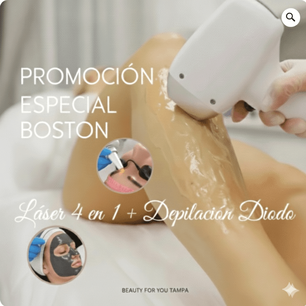 PROMOCIÓN ESPECIAL BOSTON Láser 4 en 1 + Depilación Diodo
